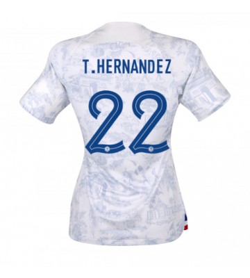 Frankrike Theo Hernandez #22 Bortedrakt Kvinner VM 2022 Kortermet